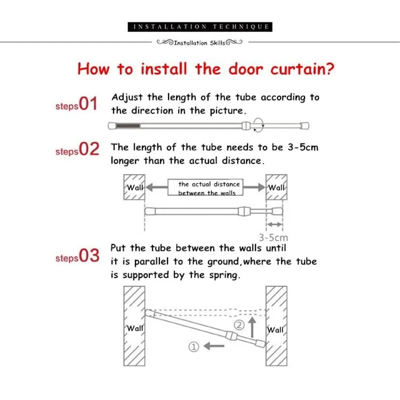 Door Curtain Imabari ( 2 sizes and 4 ways to hang it)