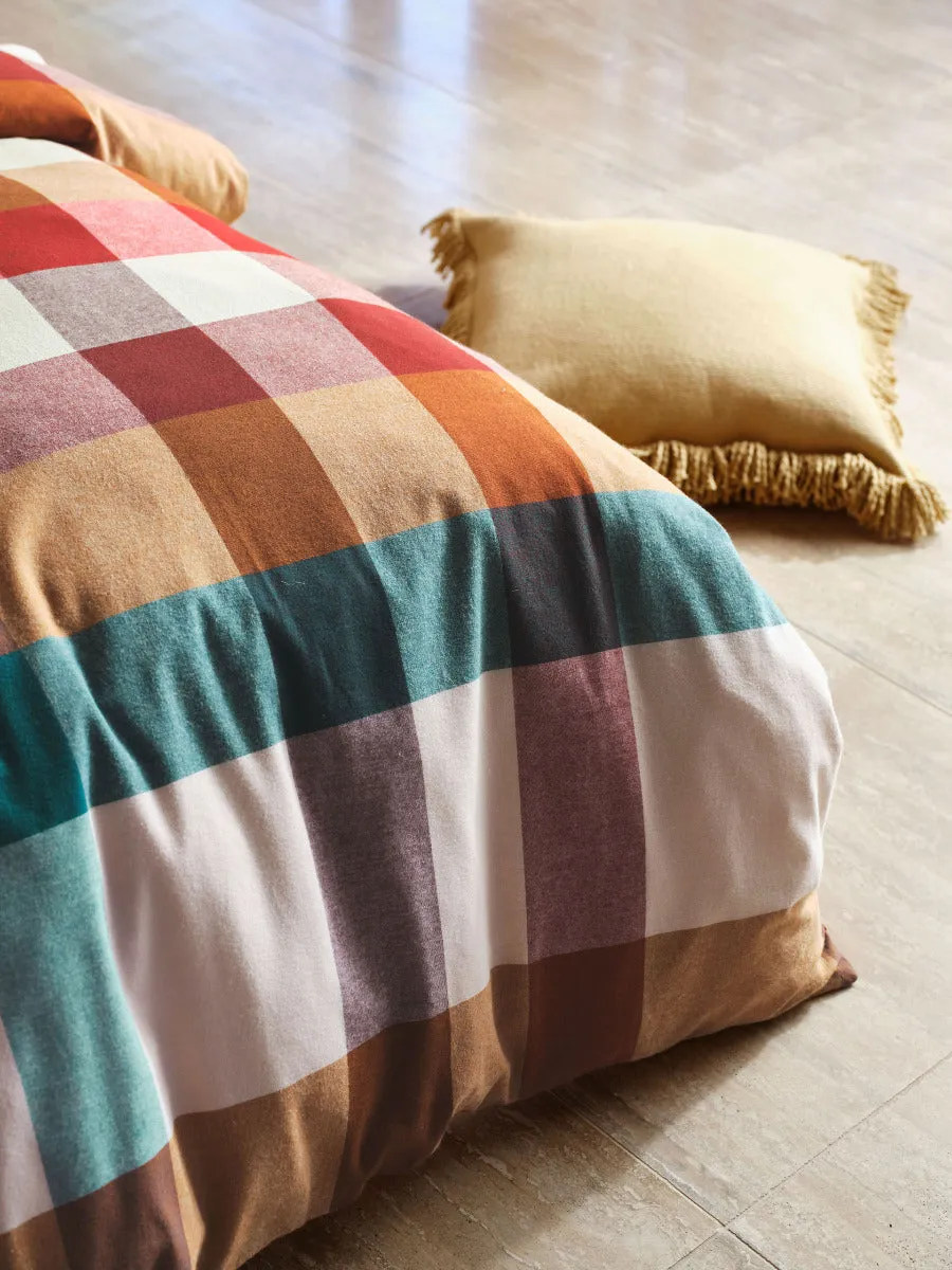 LINEN HOUSE EASTWOOD QUILT COVER SET - PECAN