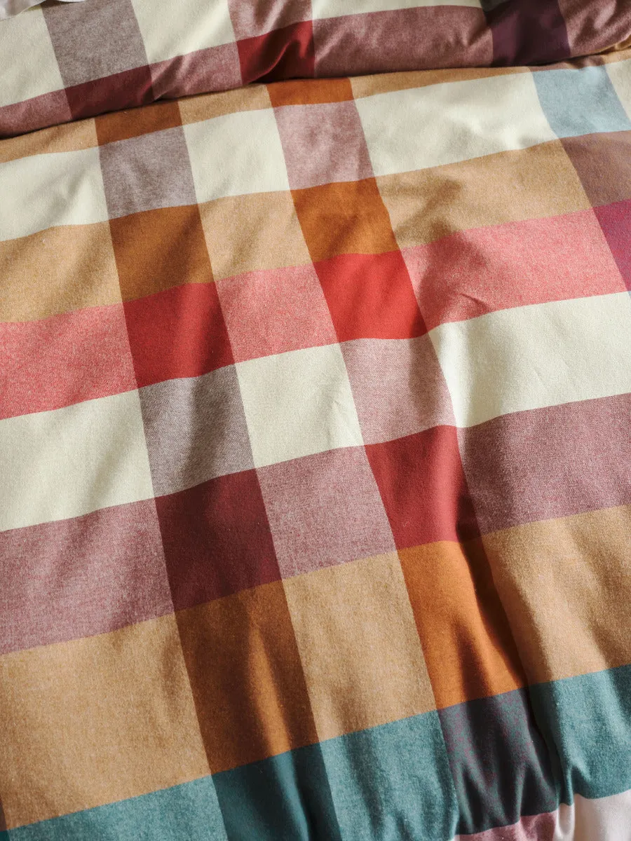 LINEN HOUSE EASTWOOD QUILT COVER SET - PECAN