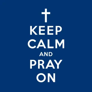 Napkin (Cocktail): Keep Calm-Navy (6 Pack)